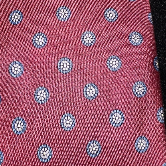 Robert Talbott Hand-Sewn Silk Tie Red Polka Dot - Picture 6 of 8